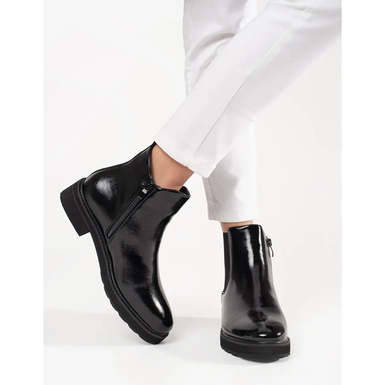 Klassische schwarze Stiefel von Sergio Leone 2