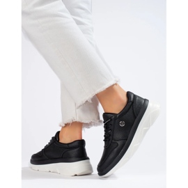 Schwarze Turnschuhe von Vinceza mit dicker Sohle 3