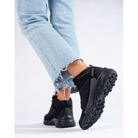 Sport-Trekking-Damenschuhe mit hohem Schaft DK schwarz 3