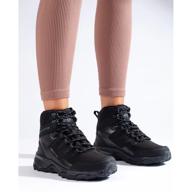 Bequemer Damen-Trekkingschuh mit hohem Schaft DK schwarz 2