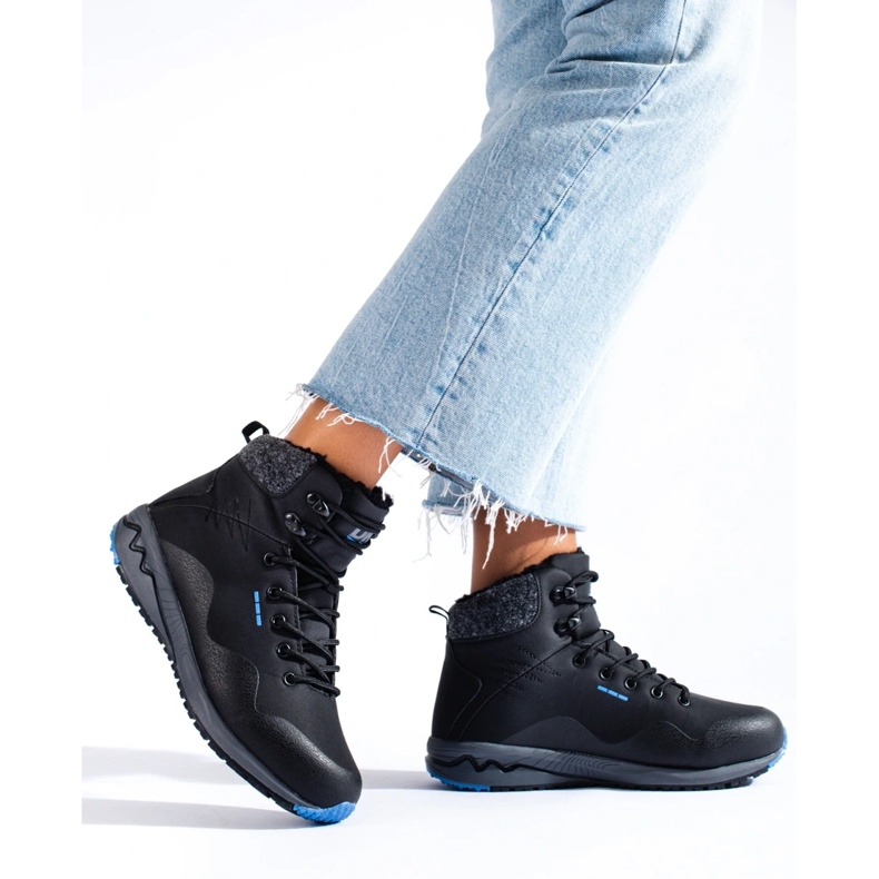 Warmer Damen-Trekkingstiefel DK schwarz 1