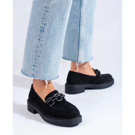 W. Potocki Damen-Slipper Potocki Wildleder schwarz 2