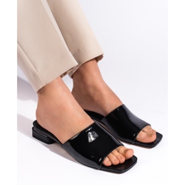 Goodin Klassische schwarze Damen-Pantoletten mit hohen Absätzen 2