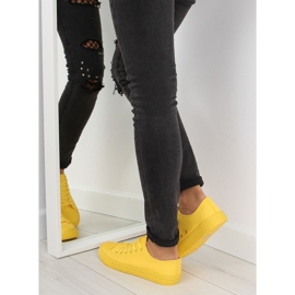 Gelbe einfarbige Damenturnschuhe NB176 Gelb 2