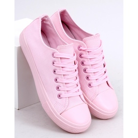 Rosa einfarbige Sneakers für Damen rosa 1