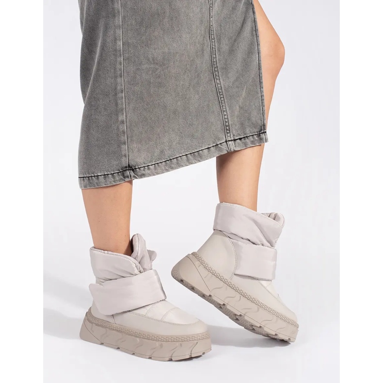 Seastar Graue isolierte Damen-Schneestiefel mit dicker Sohle 1