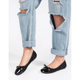 Schwarze flache Ballerinas 2
