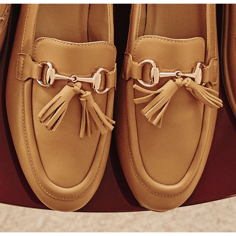 Marco Shoes Leder-Loafer mit Fransen 2199P-003-1 braun 1