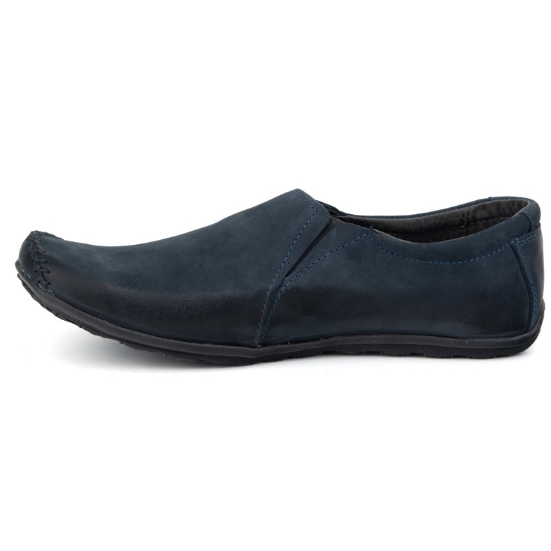 Olivier Herrenschuhe Lederlaafer eingesetzt 306kz Marineblau 1