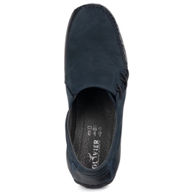 Olivier Herrenschuhe Lederlaafer eingesetzt 306kz Marineblau 6
