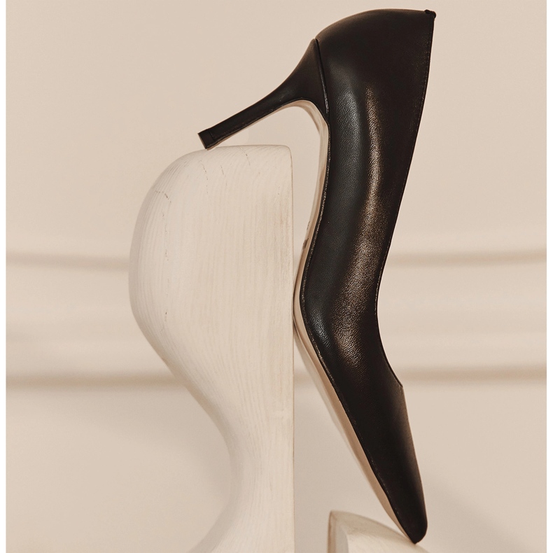 Marco Shoes Elegante Stilettos aus weichem Leder schwarz 2