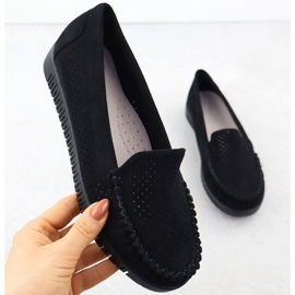 Moccasins Openwork werden schwarze Potocki 25-11316 auftreten 1