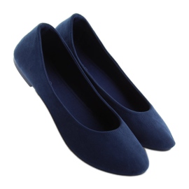 Damenballerinas soft marineblau 1