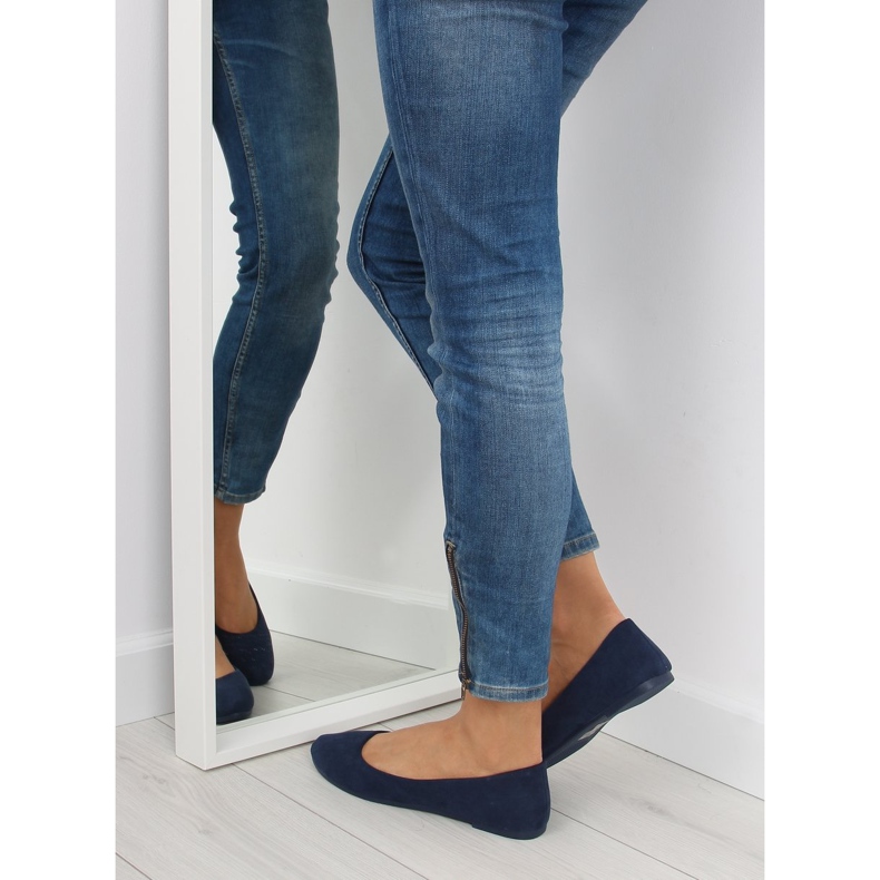 Damenballerinas soft marineblau 2