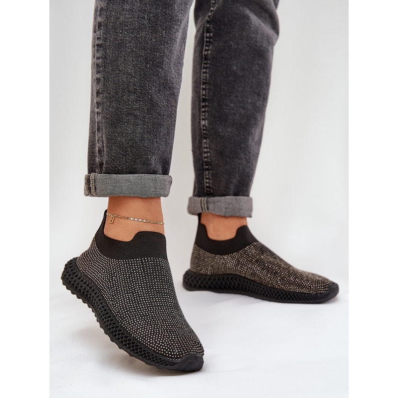 S.Barski Locked Damen -Sportschuhe mit TW121 Dekoration schwarz 2