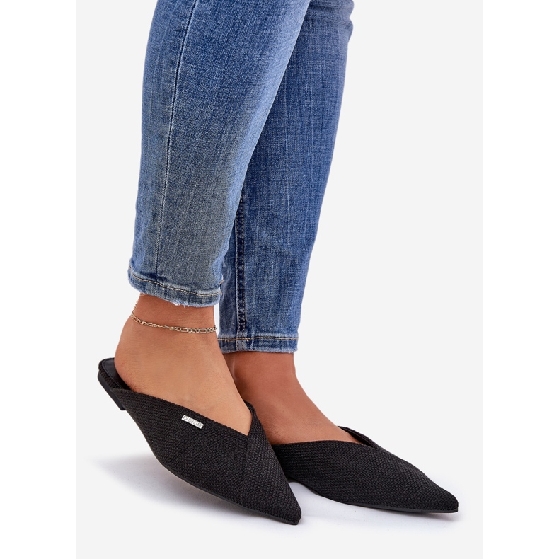 Damenflip Flops mit spitzen Zehen Big Star RR274210 Schwarz 1