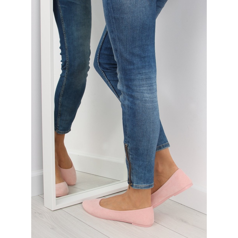 Zartrosa Ballerinas für Damen rosa 2