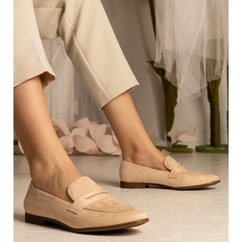 Beige Frauen klassische Slipper 1
