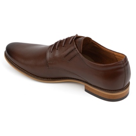 Olivier Männer elegante Lederschuhe 483 in einer dunkelbraunen Farbe 5