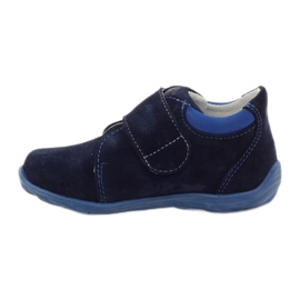 RenBut Klettwälder Lederschuhe 1476 Marineblau 2