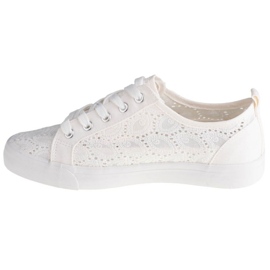 Big Star für Frauen W274925 Spitzen -Sneaker weiß 4