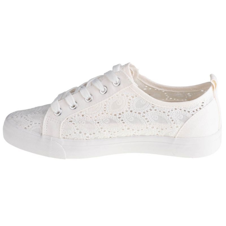 Big Star für Frauen W274925 Spitzen -Sneaker weiß 4