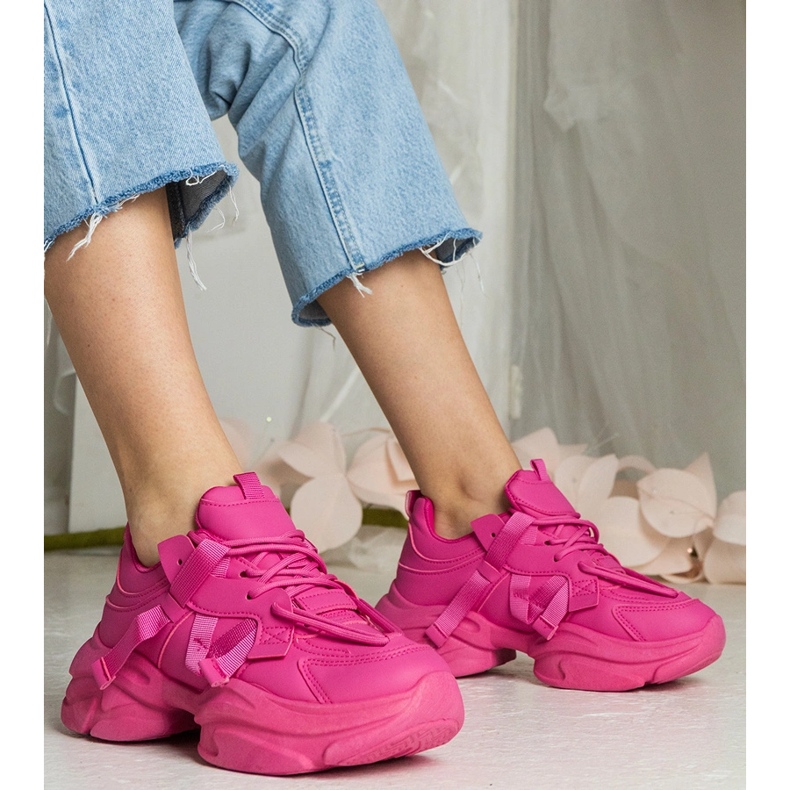 Massive Sport -Turnschuhe für rosa Frauen 1