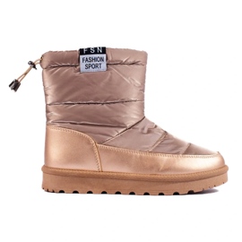 W. Potocki Damen-Schneestiefel Potocki mit niedrigem Schaft, golden 2