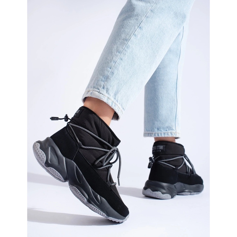 Schwarze Schneestiefel für Damen Big Star KK274274 2