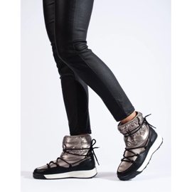 Schneestiefel für Damen Big Star KK274275 golden 2