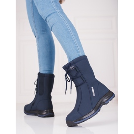 Damen-Trekkingschuhe mit DK-Lammfellmantel blau 2