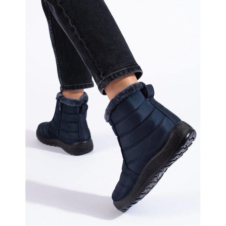 W. Potocki Marineblaue Overknee-Schneestiefel für Damen von Potocki 2