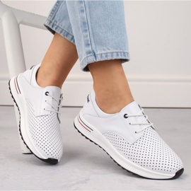 Filippo W PAW505 Sportschuhe aus Leder, weiß 1