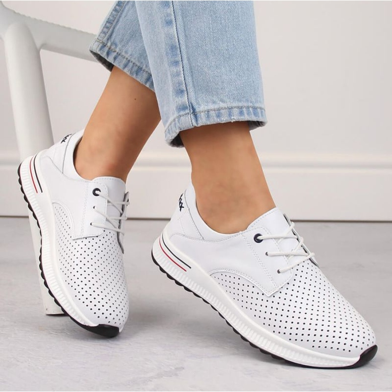 Filippo W PAW505 Sportschuhe aus Leder, weiß 1