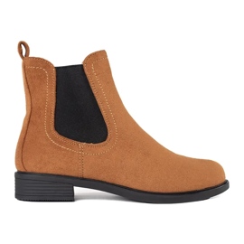 Stylische braune Chelsea-Stiefel 1