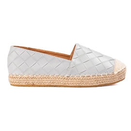 SHELOVET Gesteppte Espadrilles grau 2