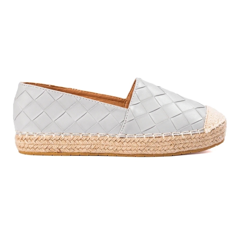 SHELOVET Gesteppte Espadrilles grau 2
