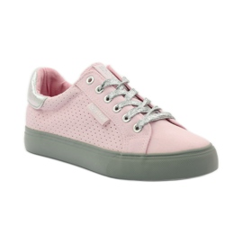 Big Star 274054 gebundene Turnschuhe grau rosa 1