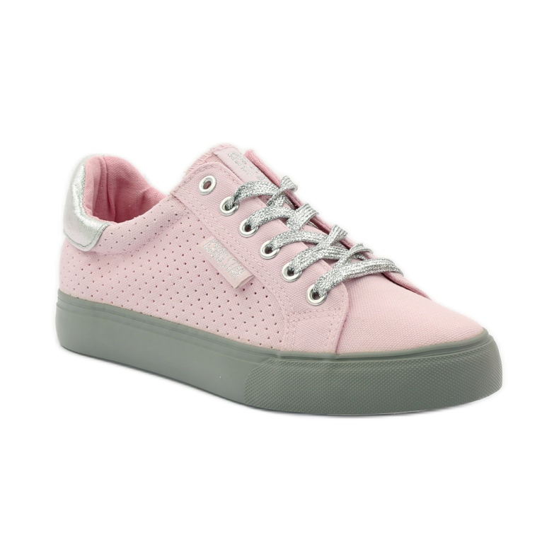 Big Star 274054 gebundene Turnschuhe grau rosa 1
