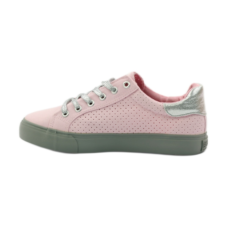 Big Star 274054 gebundene Turnschuhe grau rosa 2