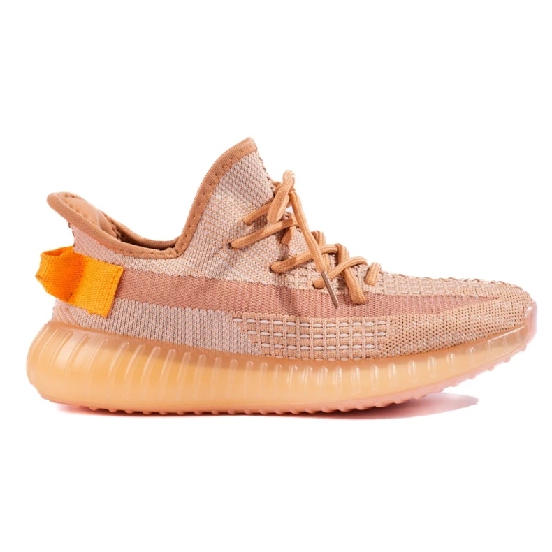 Textil-Sneaker auf der Plattform orange 2