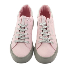 Big Star 274054 gebundene Turnschuhe grau rosa 4