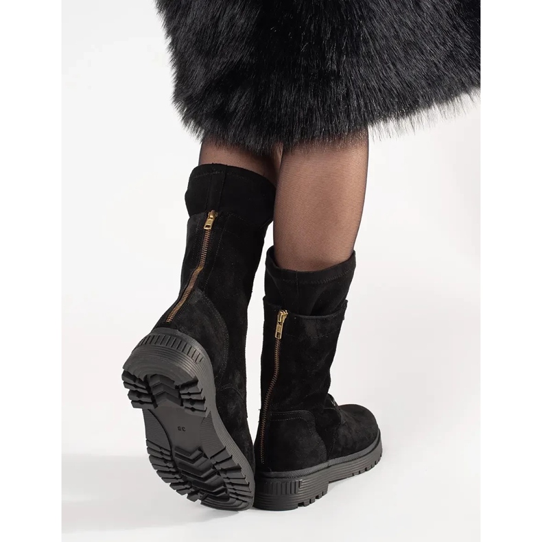 ARTIKER Hohe Lederarbeiter schwarz 1