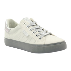 Big Star Große Star-Turnschuhe AA274A053 weiß silber- grau 1