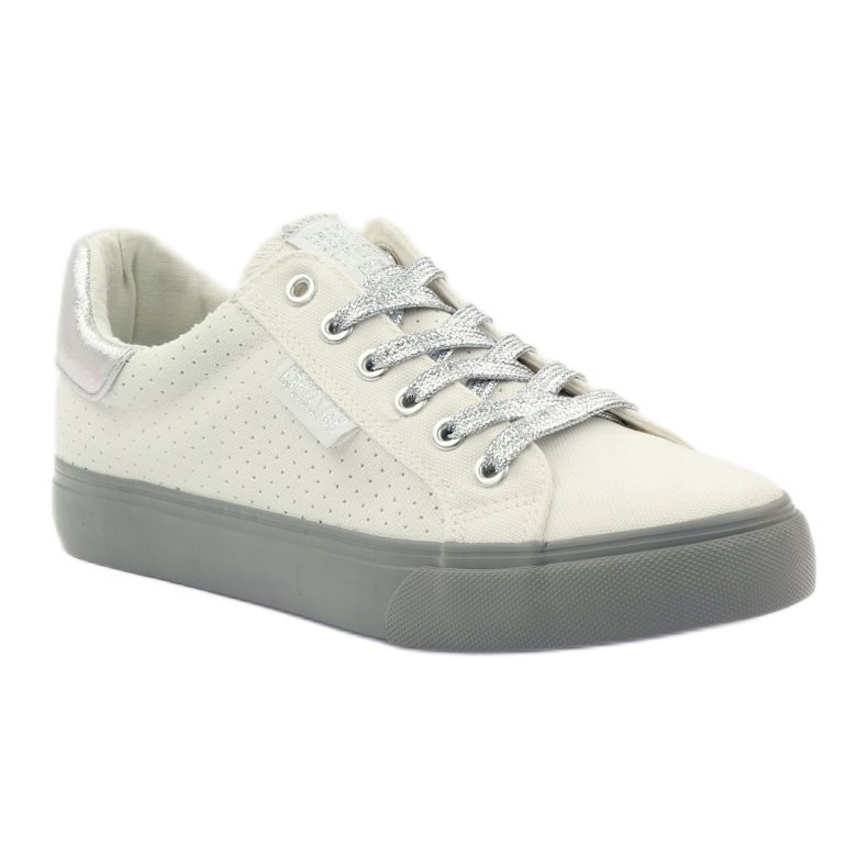 Big Star Große Star-Turnschuhe AA274A053 weiß silber- grau 1