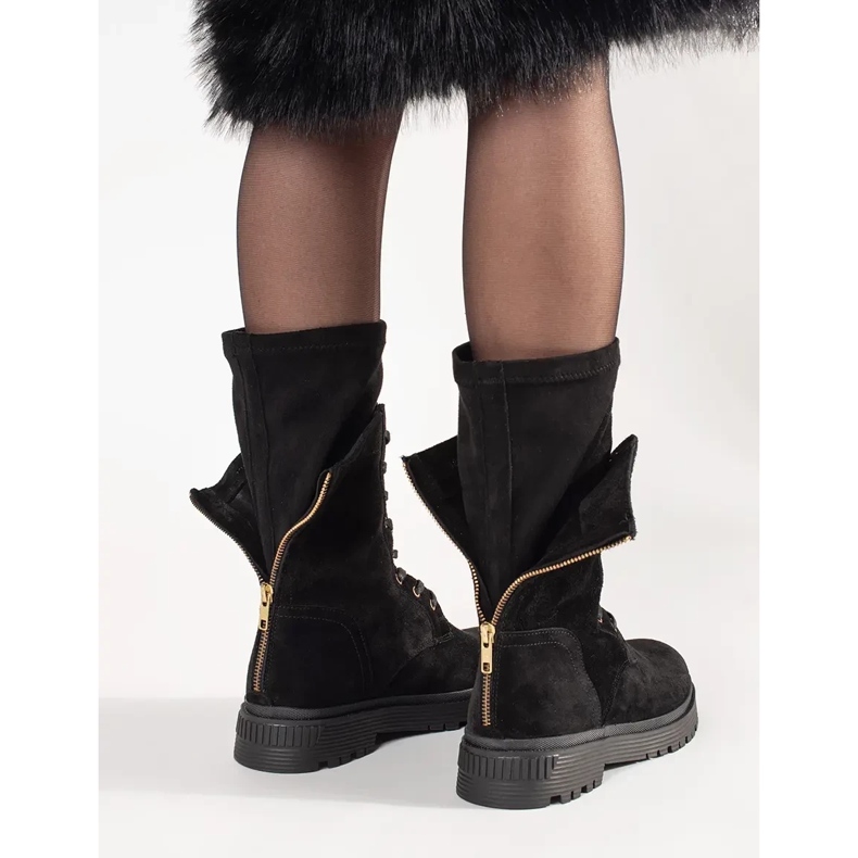 ARTIKER Hohe Lederarbeiter schwarz 2