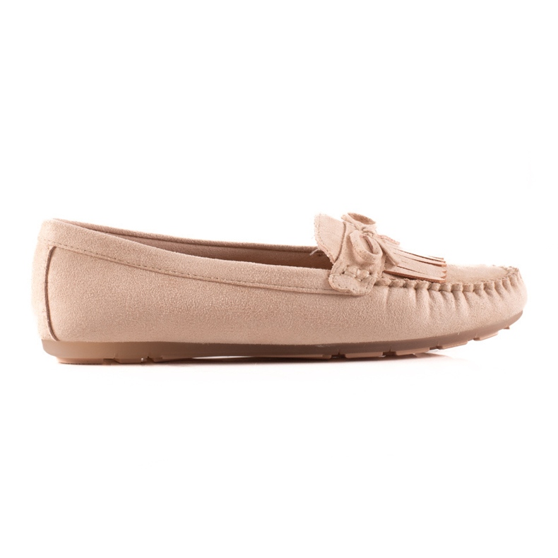 Slipper mit Schleife beige 1