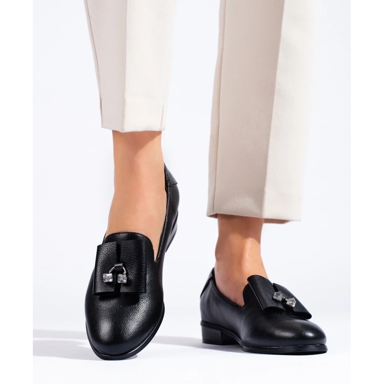 W. Potocki Schuhe mit Potocki-Kristallen schwarz 2