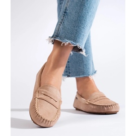 Goodin Klassische Textil-Loafer beige 1