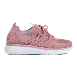 Sportschuhe zum Schnüren rosa 2